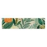 Leaves Pattern Flora Nature Banner and Sign 4  x 1 