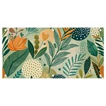 Leaves Pattern Flora Nature Banner and Sign 4  x 2 