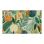 Leaves Pattern Flora Nature Banner and Sign 5  x 3 