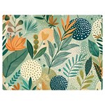 Leaves Pattern Flora Nature Two Sides Premium Plush Fleece Blanket (Baby Size)