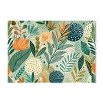 Leaves Pattern Flora Nature Crystal Sticker (A4)