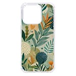 Leaves Pattern Flora Nature iPhone 14 Pro TPU UV Print Case