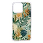 Leaves Pattern Flora Nature iPhone 14 Pro Max TPU UV Print Case