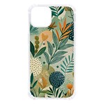 Leaves Pattern Flora Nature iPhone 13 TPU UV Print Case