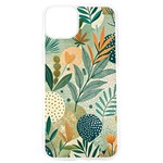 Leaves Pattern Flora Nature iPhone 15 Pro TPU UV Print Case