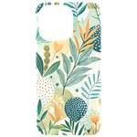 Leaves Pattern Flora Nature iPhone 15 Pro Max Black UV Print PC Hardshell Case