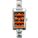 Art Pattern Design Wallpaper Rectangle Italian Charm Watch