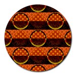 Art Pattern Design Wallpaper Round Mousepad