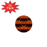 Art Pattern Design Wallpaper 1  Mini Buttons (10 pack) 