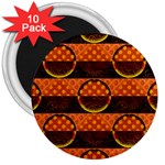 Art Pattern Design Wallpaper 3  Magnets (10 pack) 