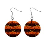 Art Pattern Design Wallpaper Mini Button Earrings