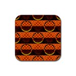 Art Pattern Design Wallpaper Rubber Coaster (Square)