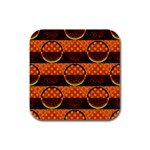 Art Pattern Design Wallpaper Rubber Square Coaster (4 pack)