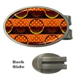 Art Pattern Design Wallpaper Money Clips (Oval) 