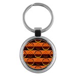 Art Pattern Design Wallpaper Key Chain (Round)