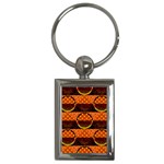 Art Pattern Design Wallpaper Key Chain (Rectangle)