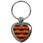 Art Pattern Design Wallpaper Key Chain (Heart)