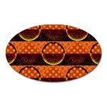 Art Pattern Design Wallpaper Oval Magnet