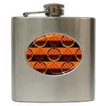 Art Pattern Design Wallpaper Hip Flask (6 oz)