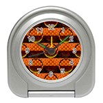 Art Pattern Design Wallpaper Travel Alarm Clock