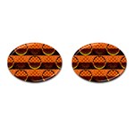 Art Pattern Design Wallpaper Cufflinks (Oval)