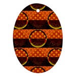 Art Pattern Design Wallpaper Oval Ornament (Two Sides)