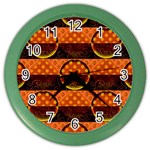 Art Pattern Design Wallpaper Color Wall Clock