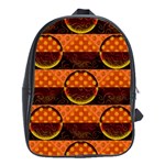 Art Pattern Design Wallpaper School Bag (Large)