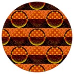 Art Pattern Design Wallpaper Round Trivet