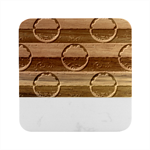 Art Pattern Design Wallpaper Marble Wood Coaster (Square)