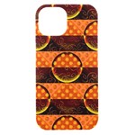 Art Pattern Design Wallpaper iPhone 15 Black UV Print PC Hardshell Case