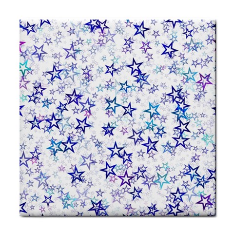 Christmas Stars Background Tile Coaster from ArtsNow.com Front