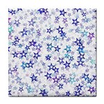 Christmas Stars Background Tile Coaster