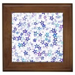 Christmas Stars Background Framed Tile