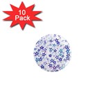 Christmas Stars Background 1  Mini Magnet (10 pack) 