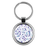 Christmas Stars Background Key Chain (Round)