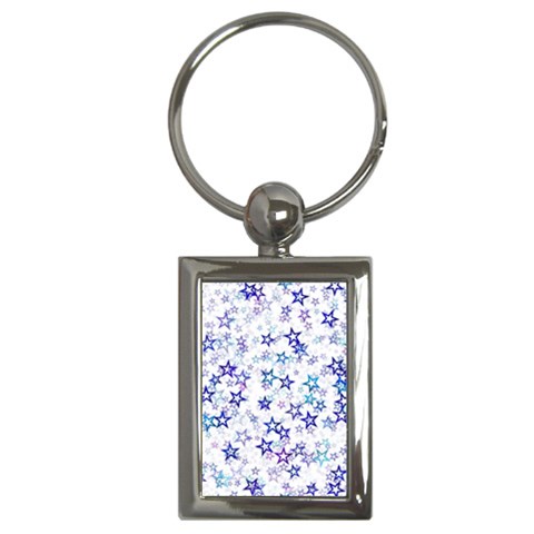 Christmas Stars Background Key Chain (Rectangle) from ArtsNow.com Front