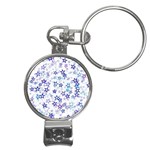 Christmas Stars Background Nail Clippers Key Chain