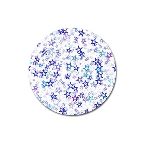 Christmas Stars Background Magnet 3  (Round) from ArtsNow.com Front