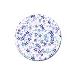 Christmas Stars Background Magnet 3  (Round)