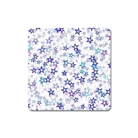 Christmas Stars Background Square Magnet from ArtsNow.com Front