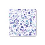 Christmas Stars Background Square Magnet