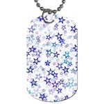 Christmas Stars Background Dog Tag (One Side)