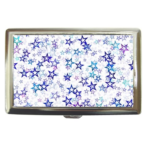 Christmas Stars Background Cigarette Money Case from ArtsNow.com Front