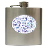 Christmas Stars Background Hip Flask (6 oz)