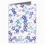 Christmas Stars Background Greeting Card