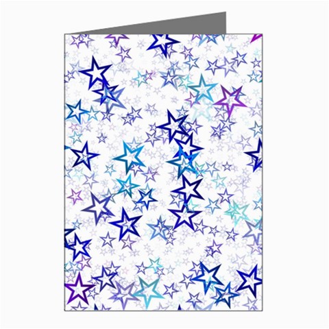 Christmas Stars Background Greeting Cards (Pkg of 8) from ArtsNow.com Left