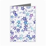 Christmas Stars Background Mini Greeting Card