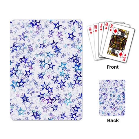 Christmas Stars Background Playing Cards Single Design (Rectangle) from ArtsNow.com Back