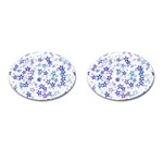 Christmas Stars Background Cufflinks (Oval)